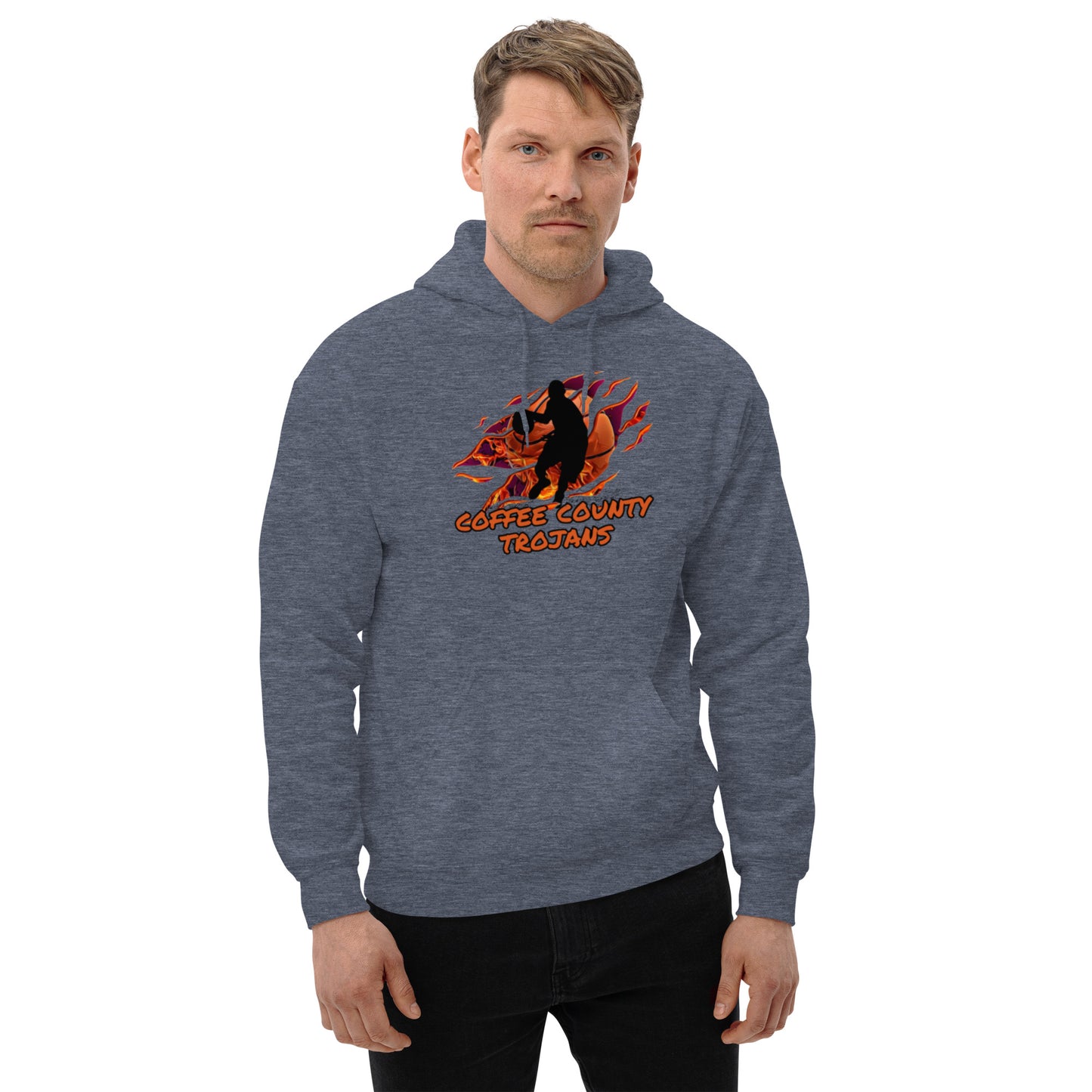 Coffee County Trojan Basketball Unisex Hoodie