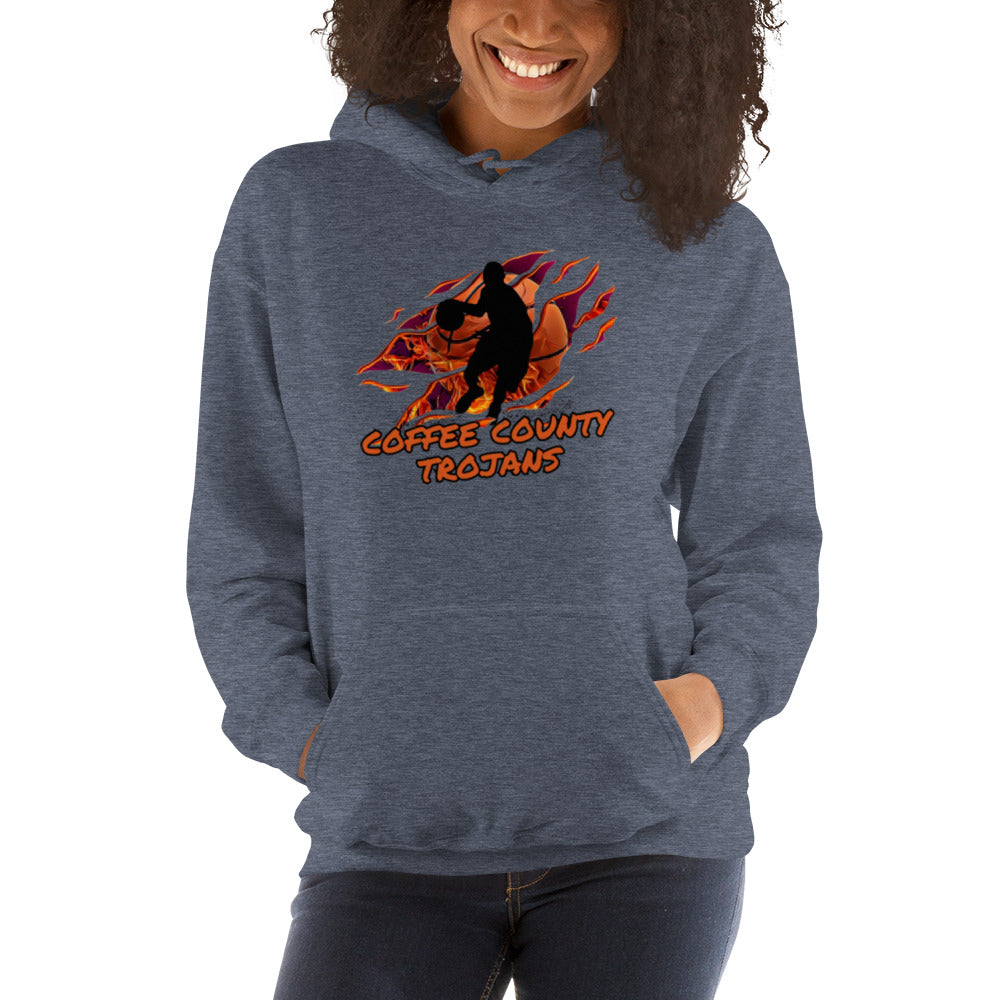 Coffee County Trojan Basketball Unisex Hoodie