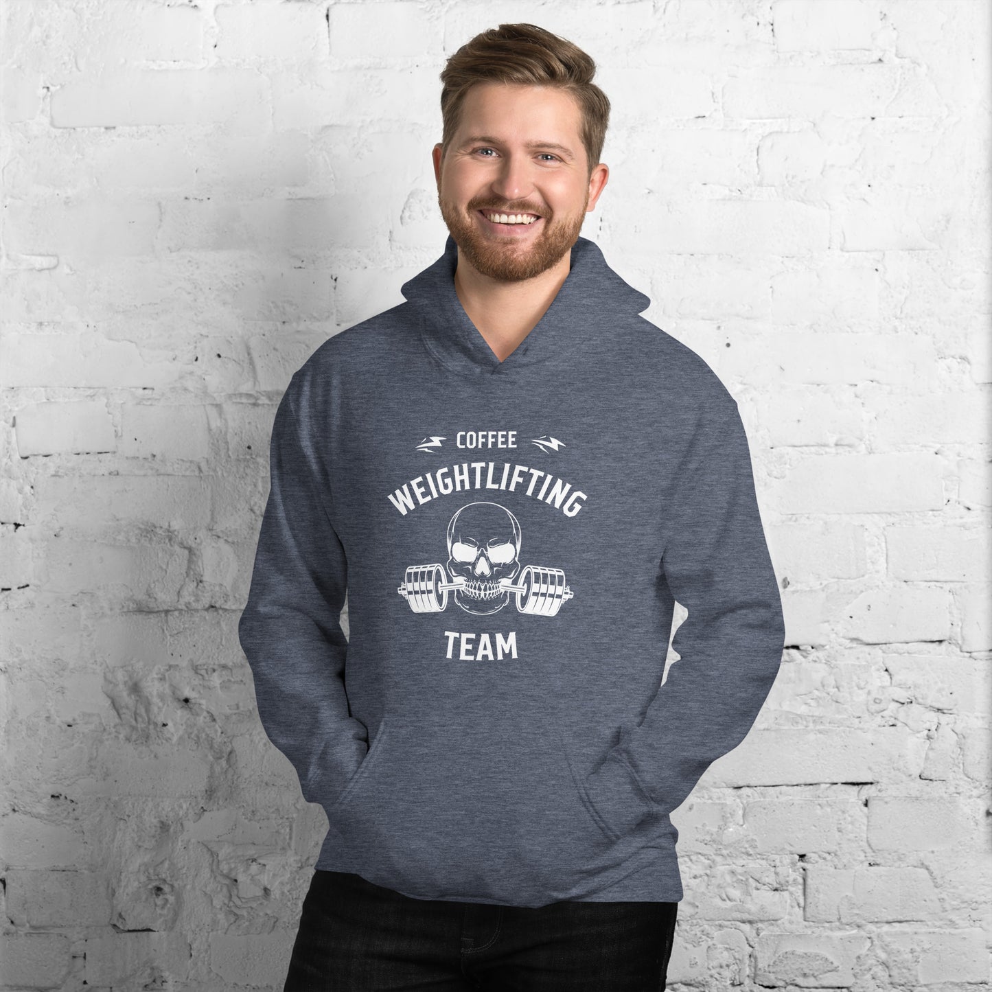 Coffee Trojan Weightlifting Unisex Hoodie