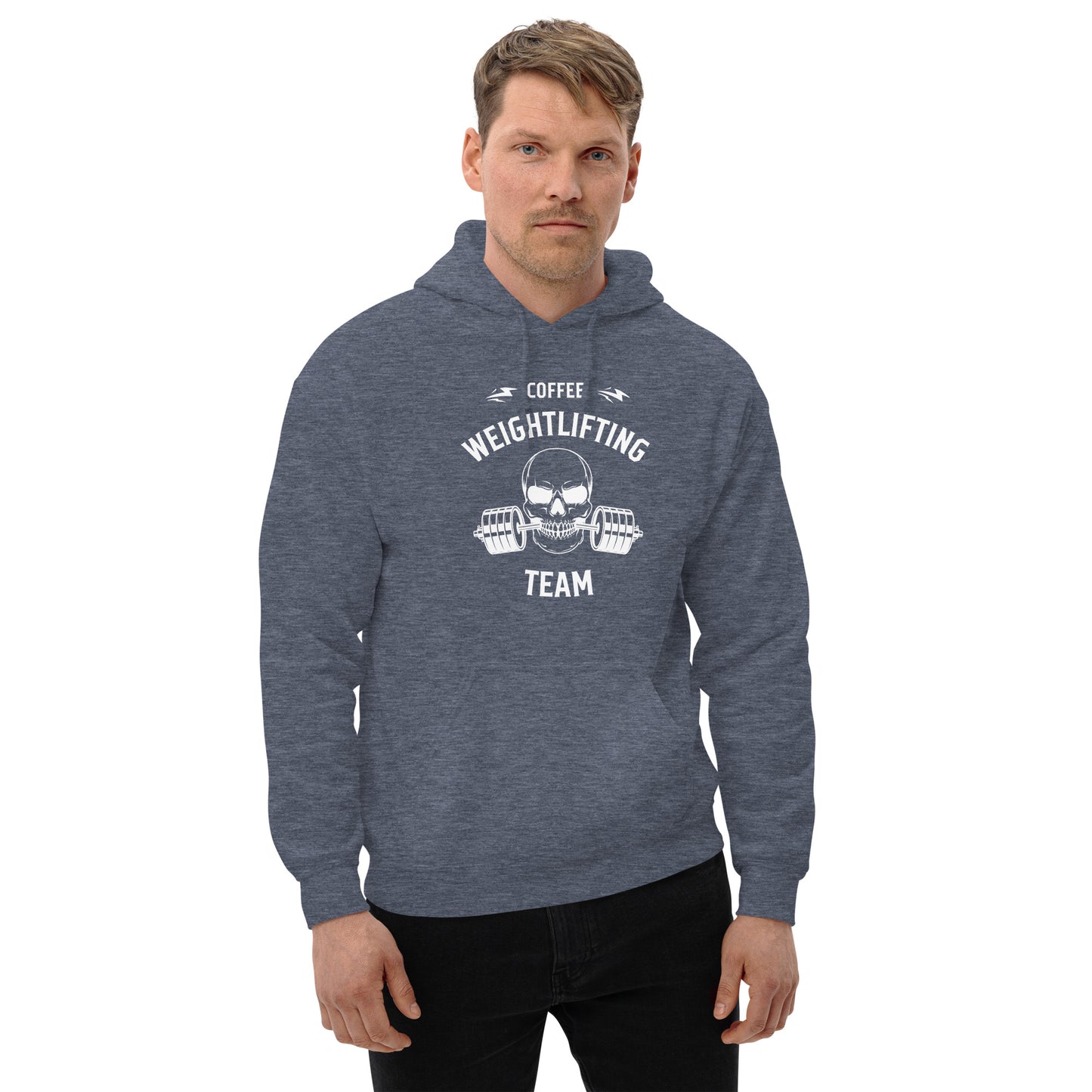 Coffee Trojan Weightlifting Unisex Hoodie