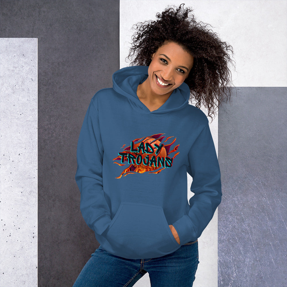 Lady Trojan Basketball Unisex Hoodie