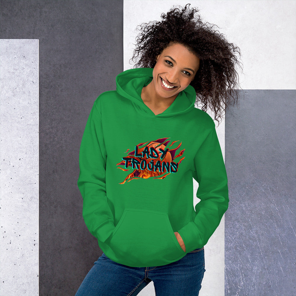 Lady Trojan Basketball Unisex Hoodie