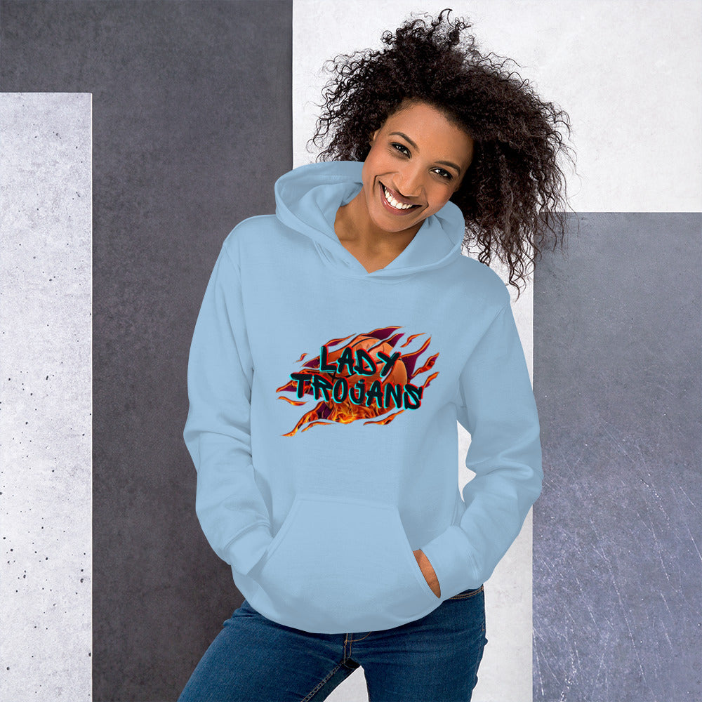 Lady Trojan Basketball Unisex Hoodie