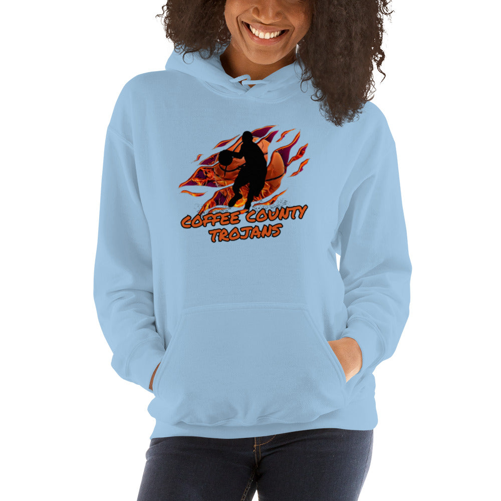 Coffee County Trojan Basketball Unisex Hoodie