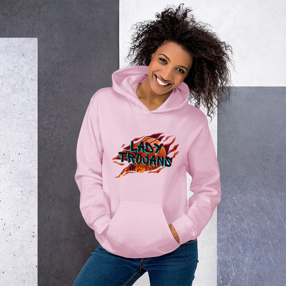 Lady Trojan Basketball Unisex Hoodie