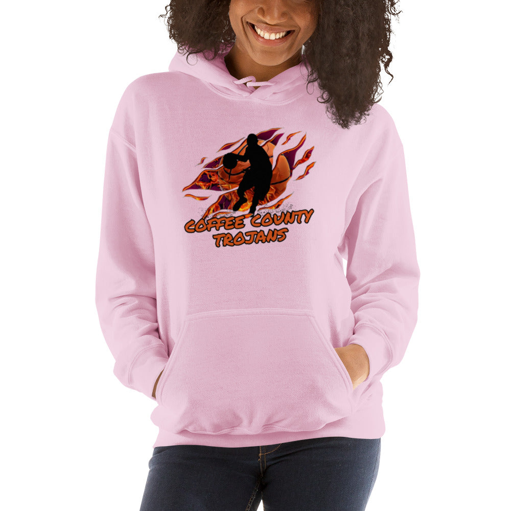 Coffee County Trojan Basketball Unisex Hoodie