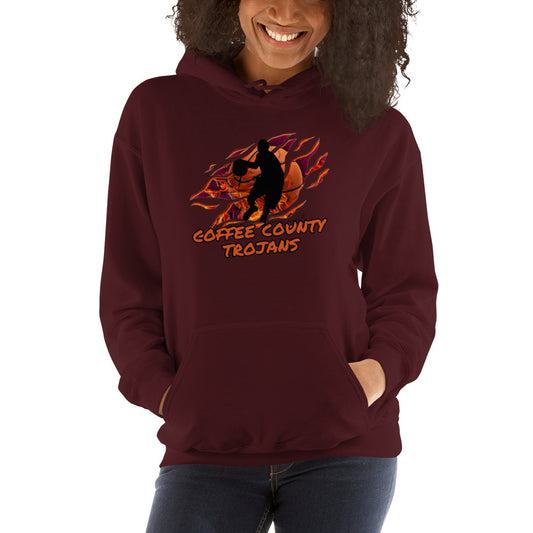 Coffee County Trojan Basketball Unisex Hoodie