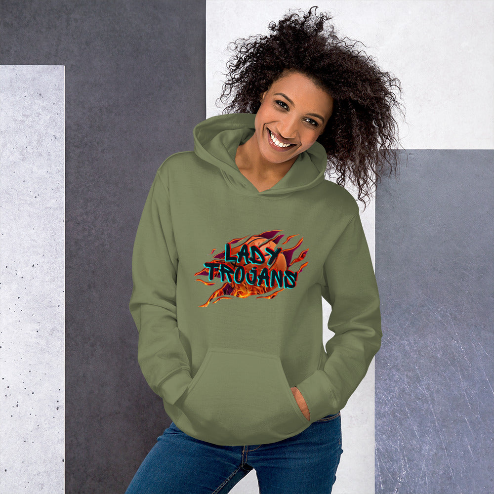 Lady Trojan Basketball Unisex Hoodie