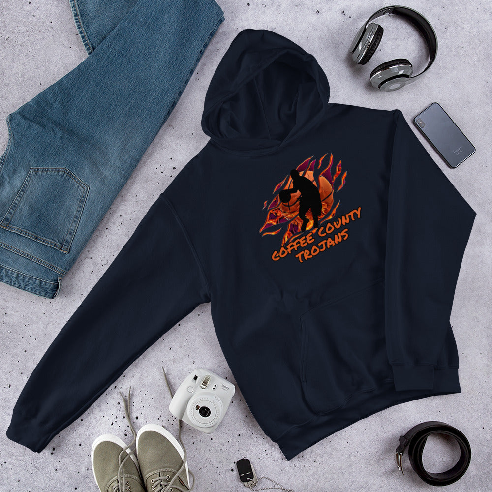 Coffee County Trojan Basketball Unisex Hoodie