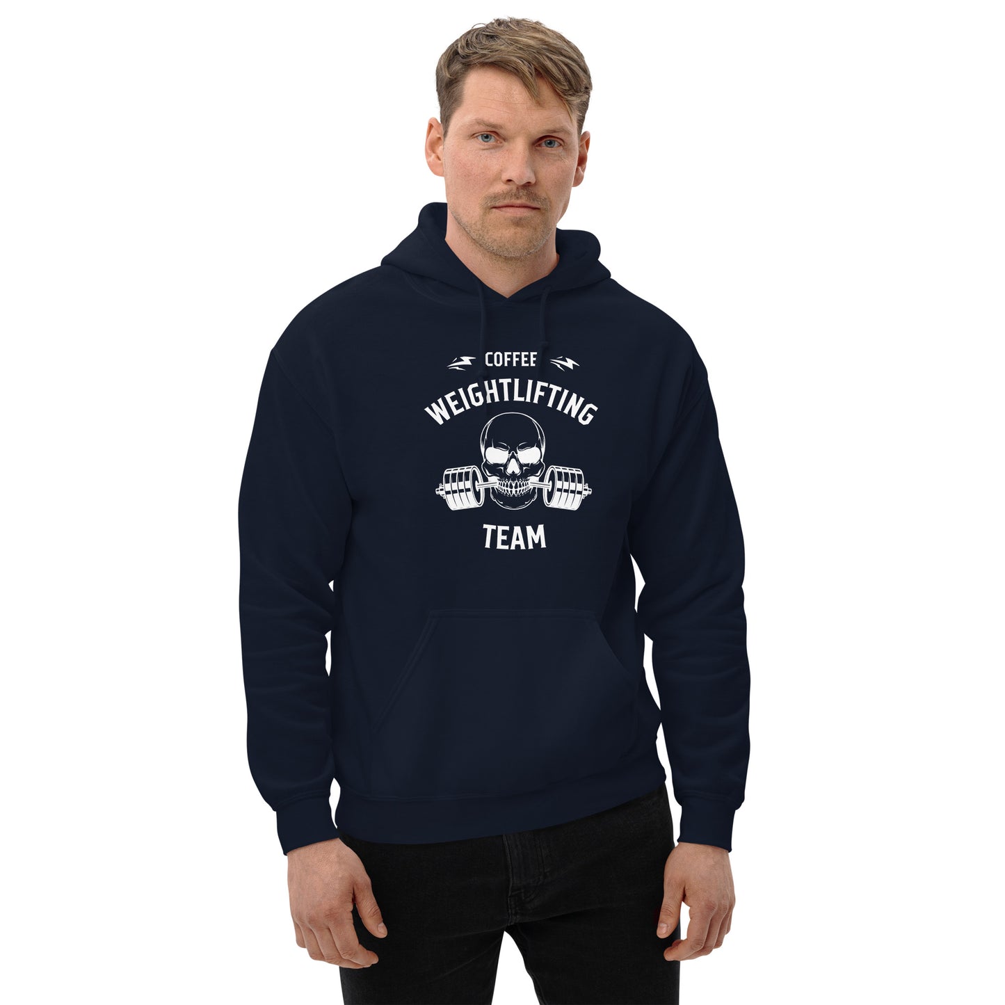 Coffee Trojan Weightlifting Unisex Hoodie