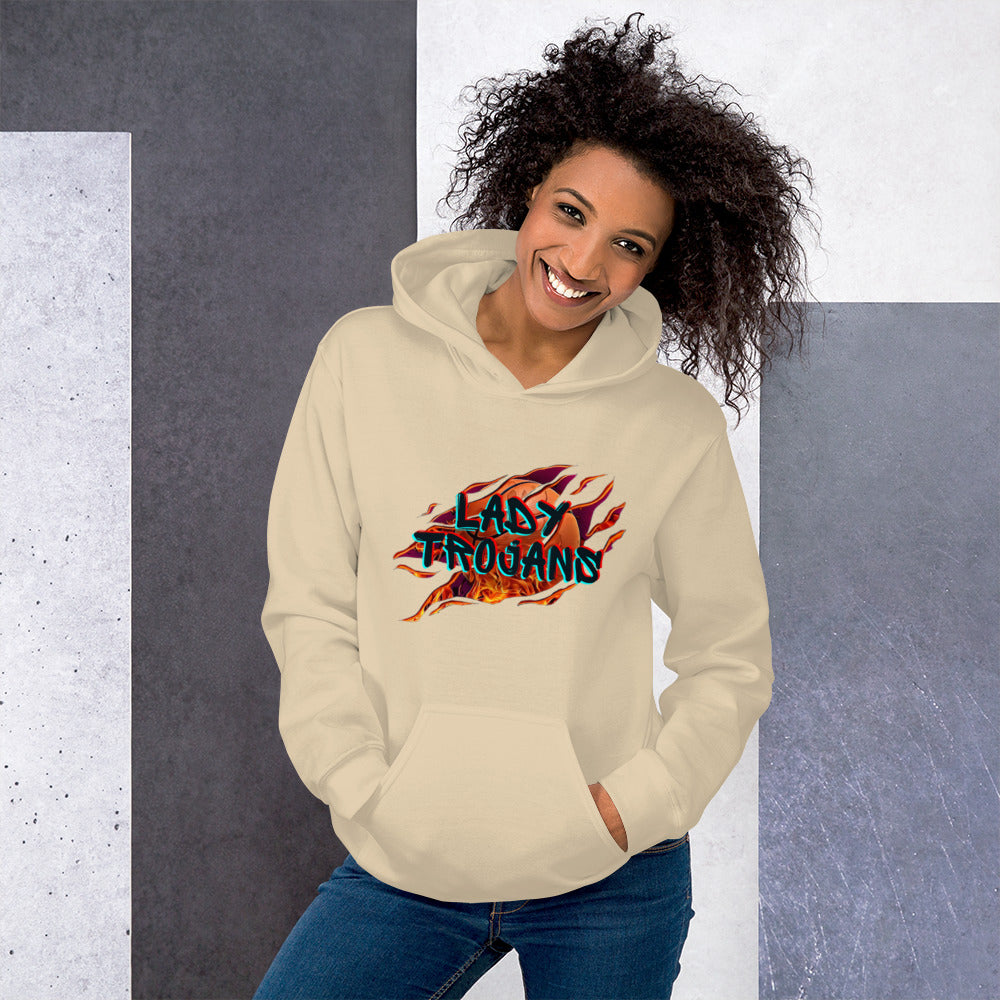 Lady Trojan Basketball Unisex Hoodie