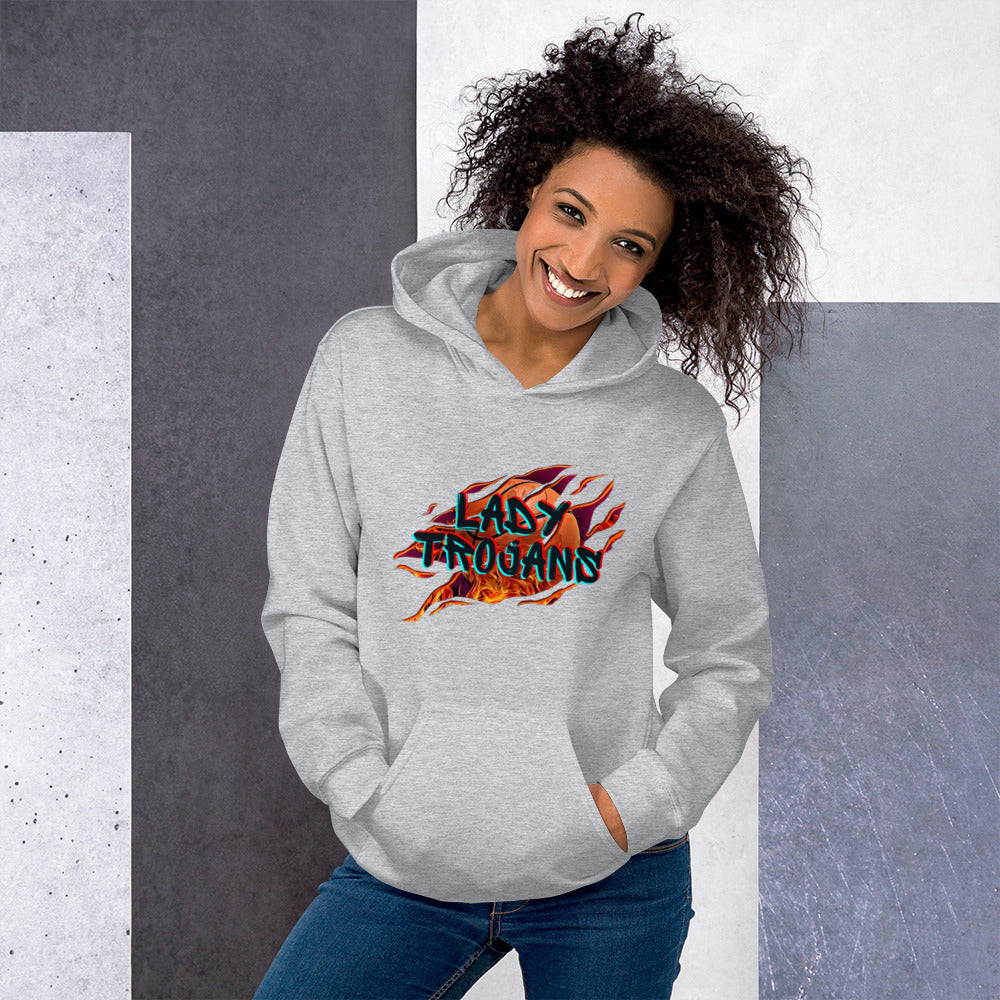 Lady Trojan Basketball Unisex Hoodie