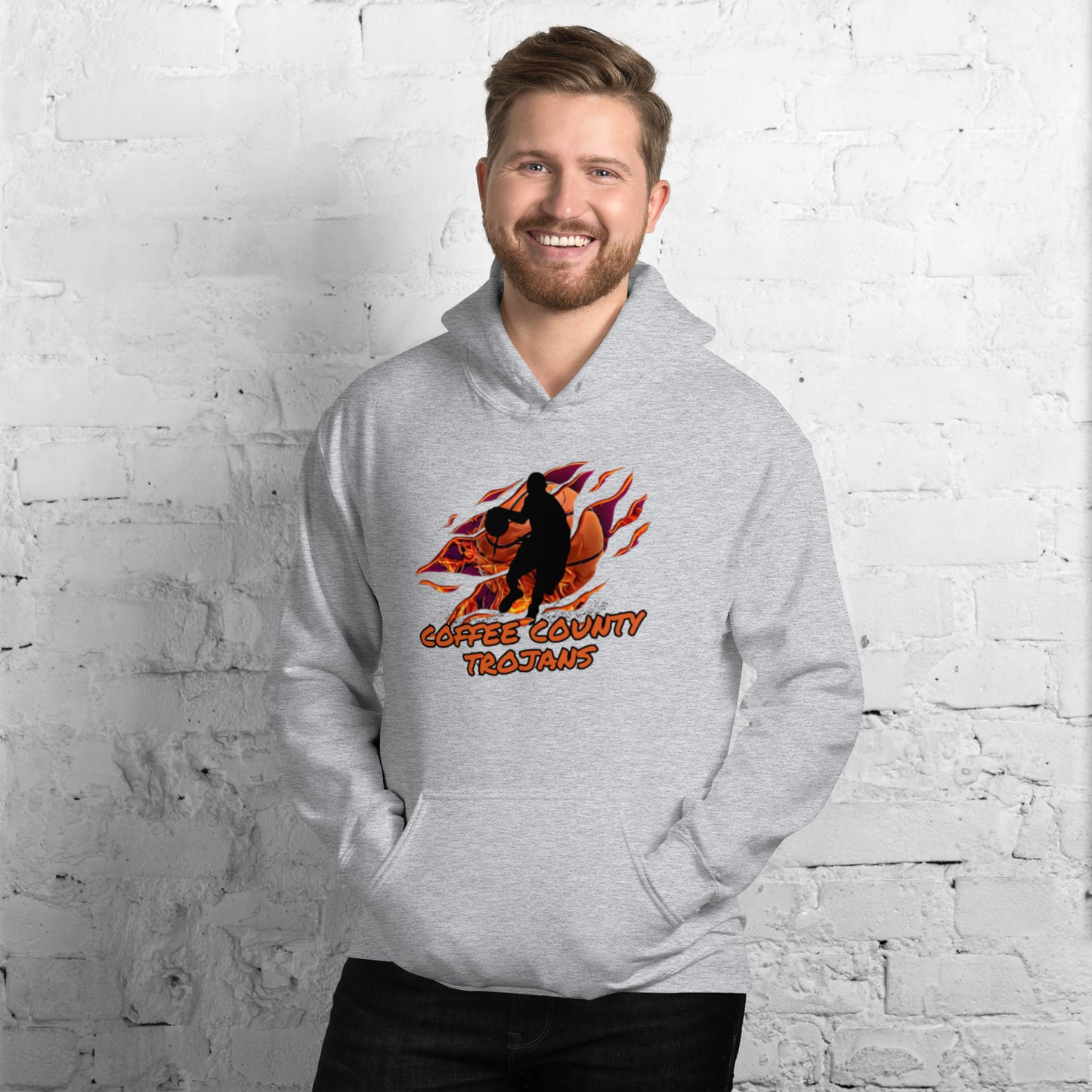 Coffee County Trojan Basketball Unisex Hoodie