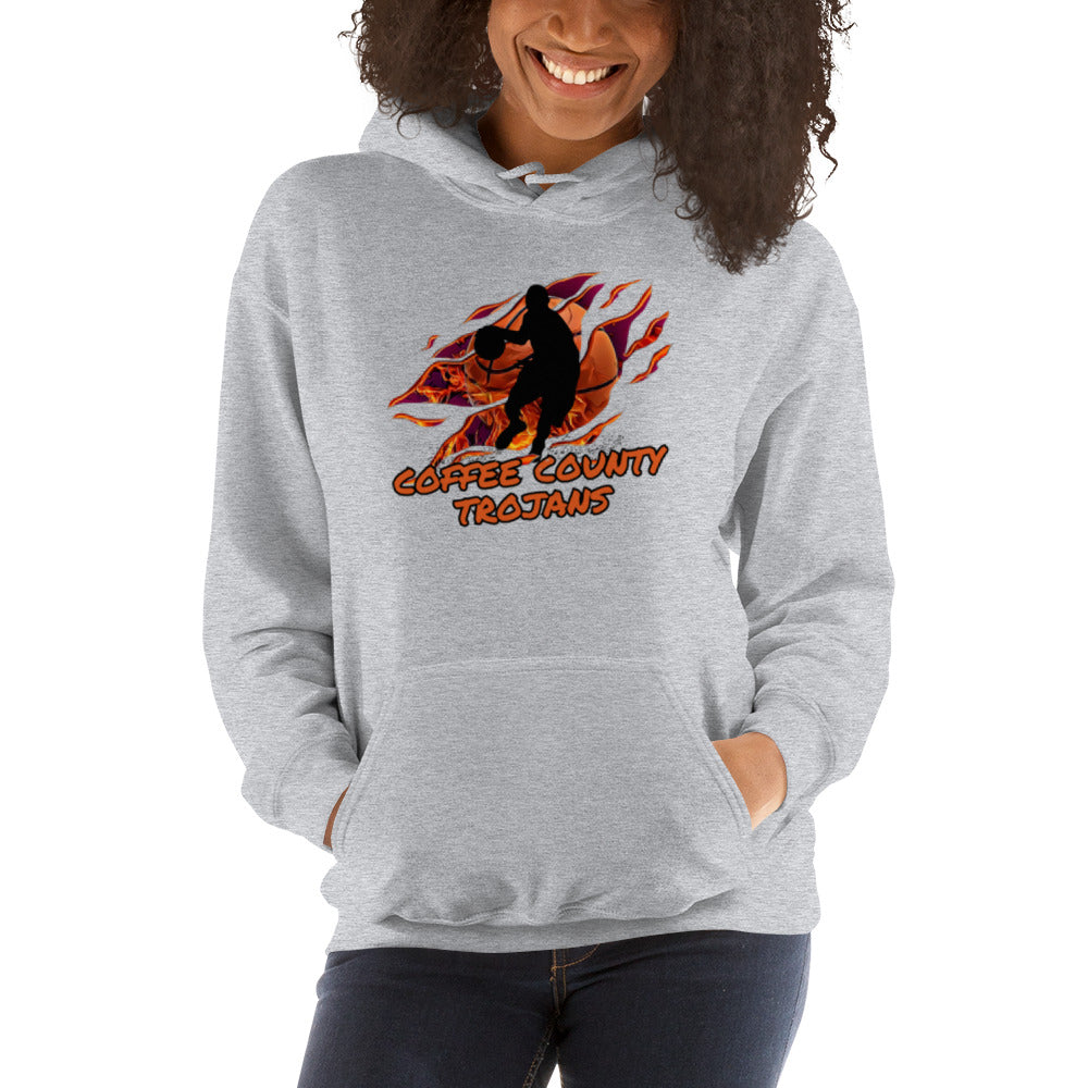 Coffee County Trojan Basketball Unisex Hoodie