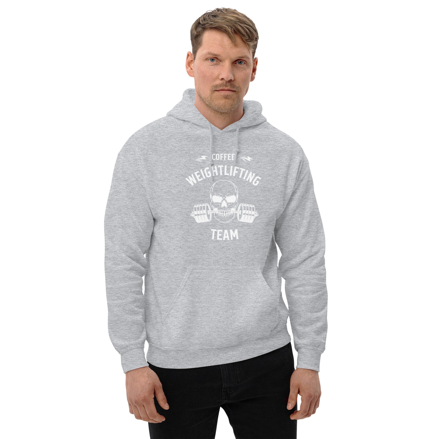 Coffee Trojan Weightlifting Unisex Hoodie