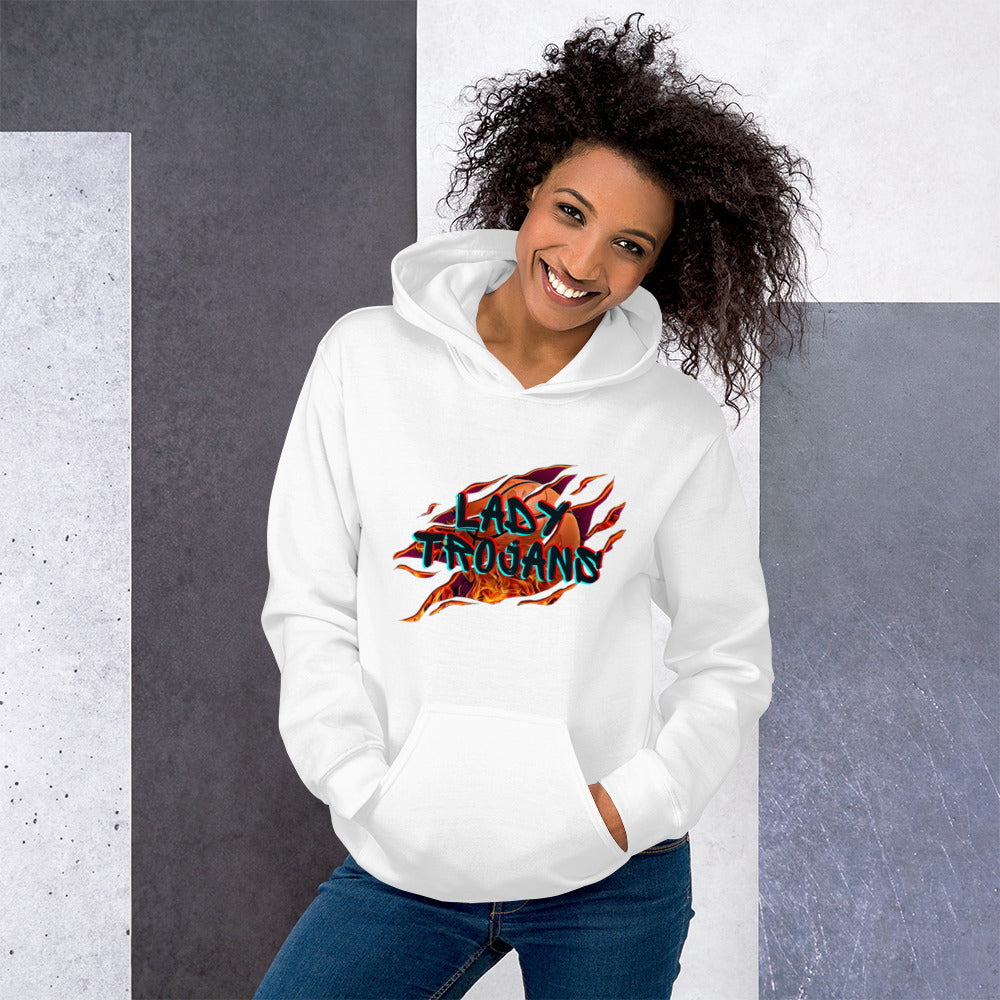 Lady Trojan Basketball Unisex Hoodie