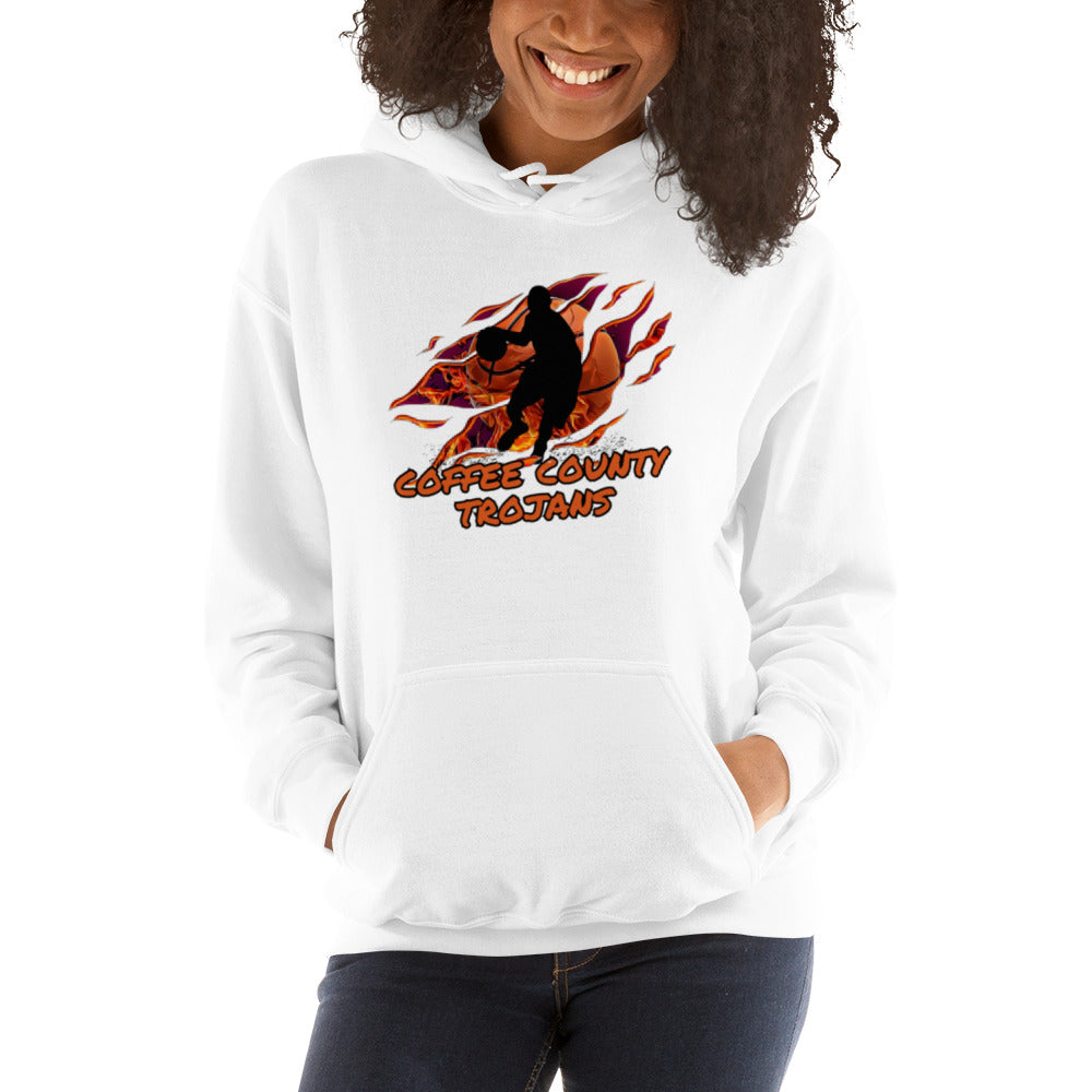 Coffee County Trojan Basketball Unisex Hoodie