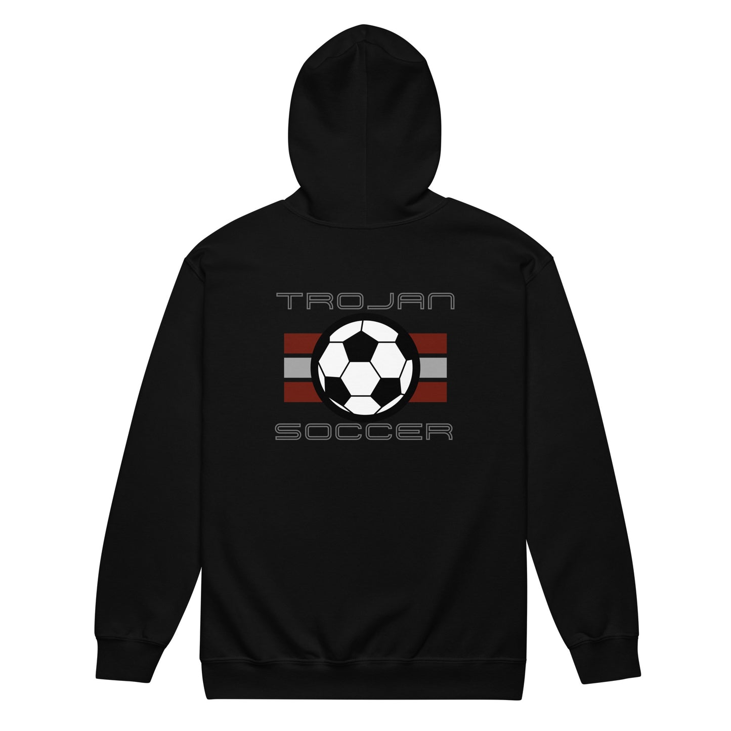 Trojan Soccer Unisex Zip Hoodie