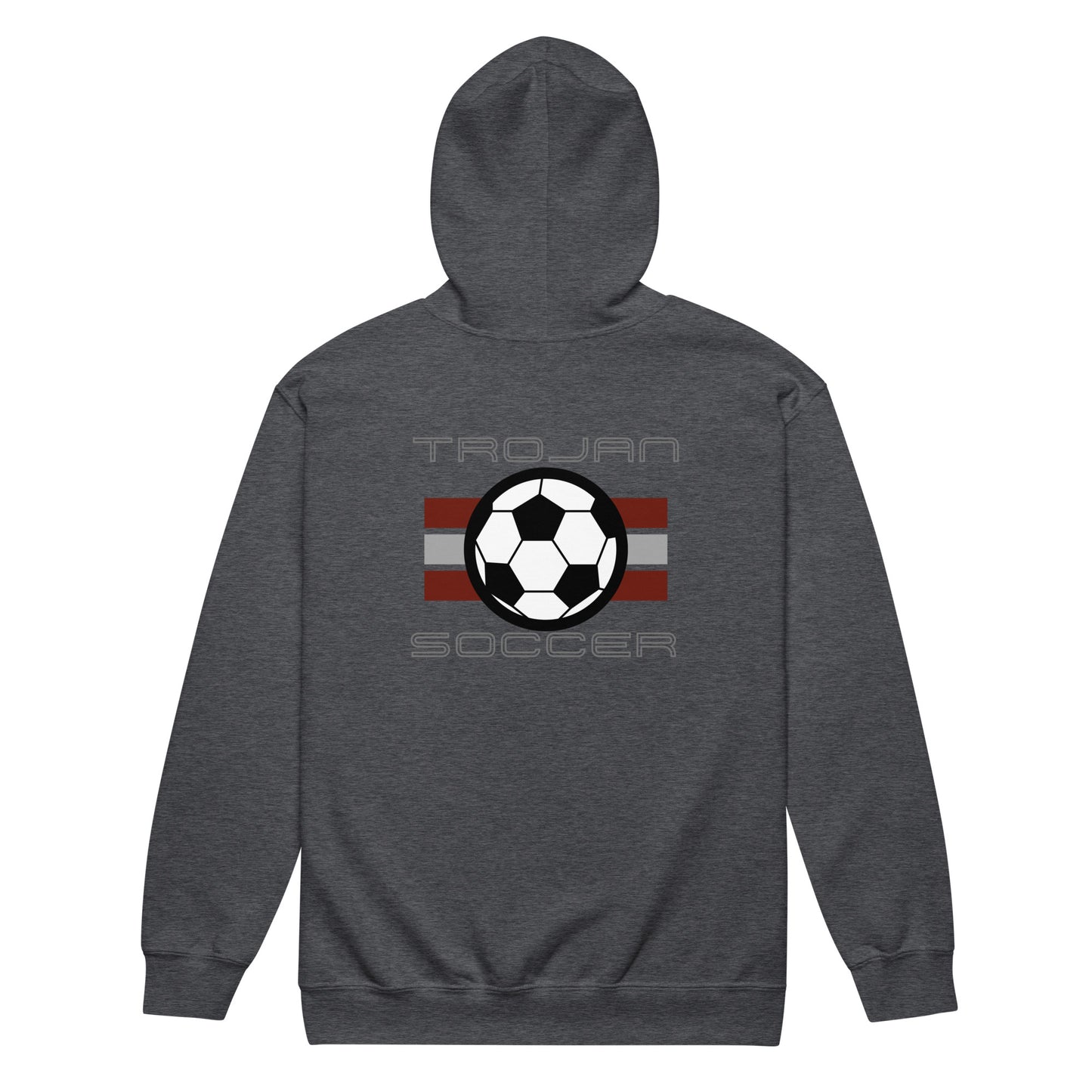 Trojan Soccer Unisex Zip Hoodie