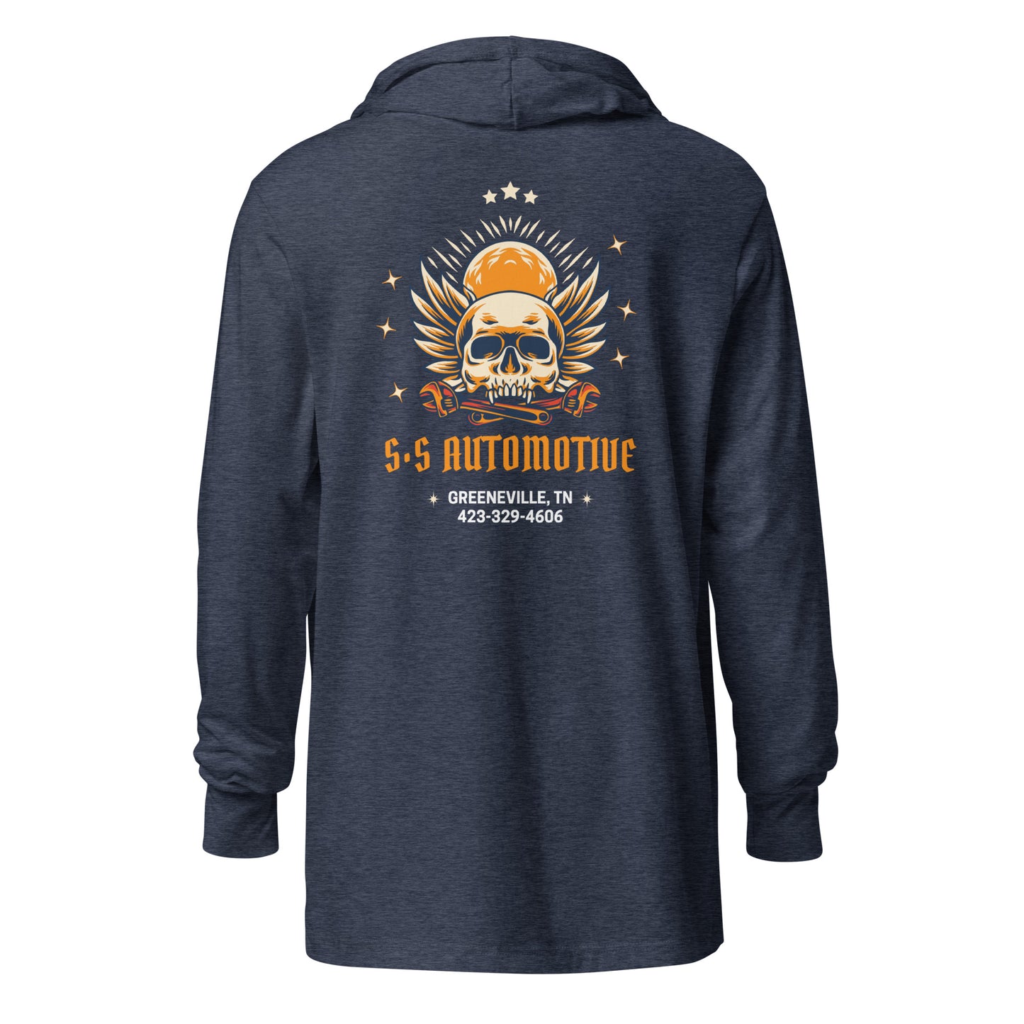 Custom S&S Automotive Hooded Long-Sleeve Tee