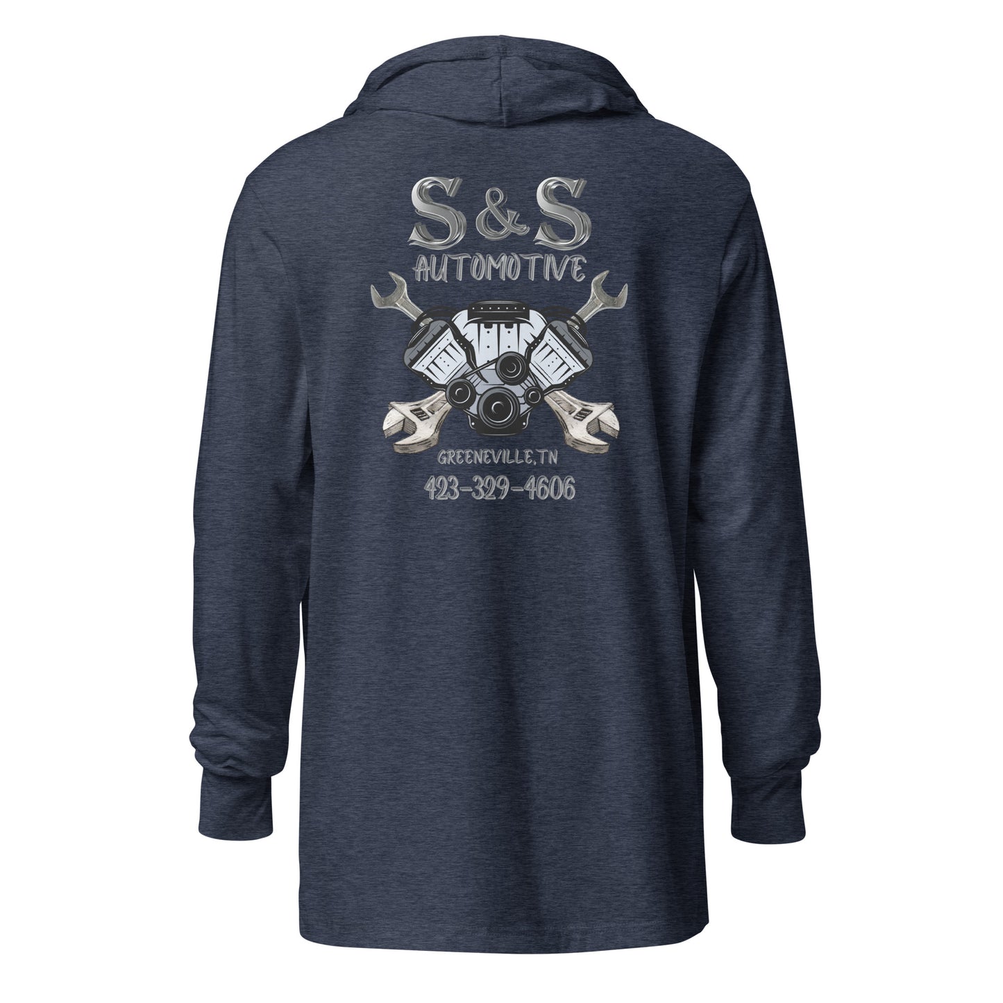 Custom S&S Automotive Hooded Long-Sleeve Tee