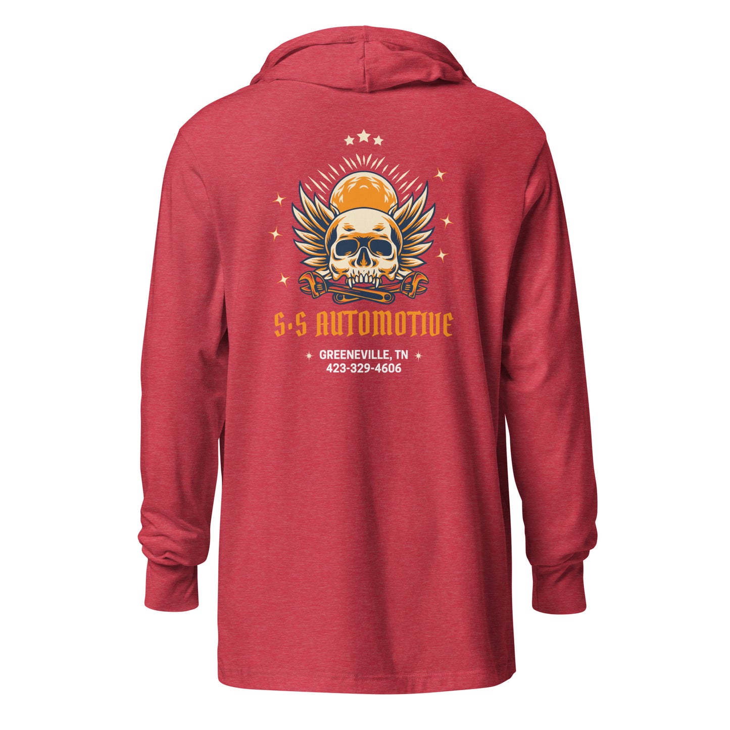 Custom S&S Automotive Hooded Long-Sleeve Tee