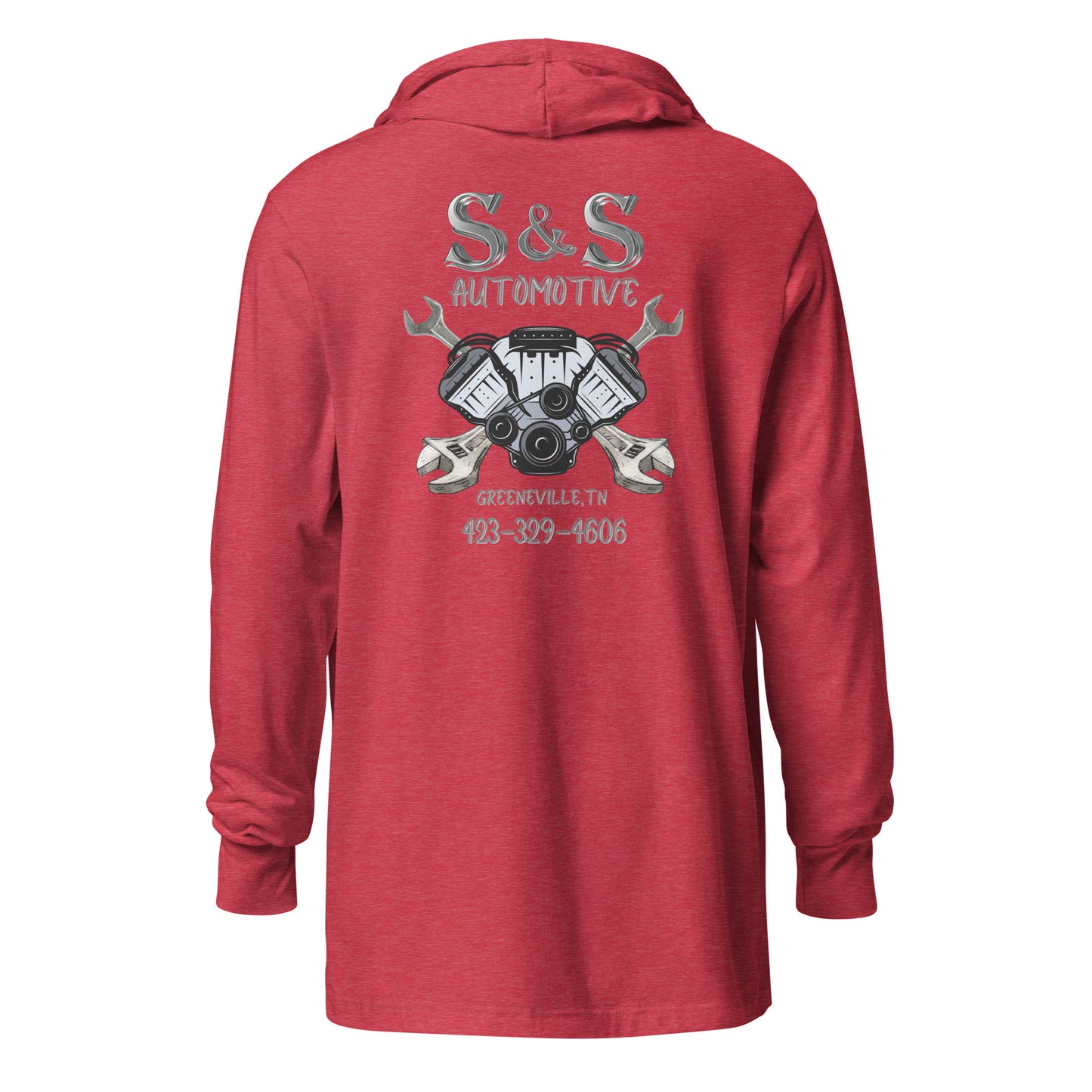 Custom S&S Automotive Hooded Long-Sleeve Tee