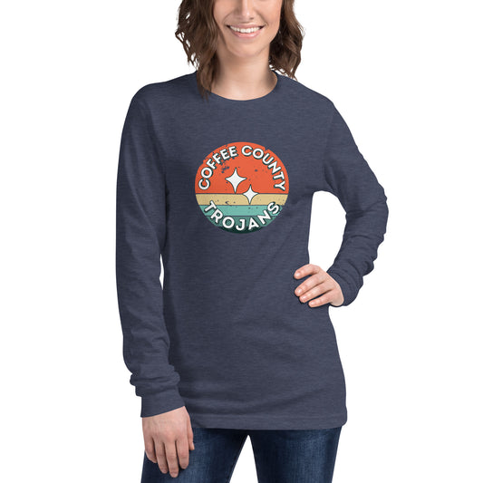 Trojan Coffee County Rustic Unisex Bella Canvas Long Sleeve Tee