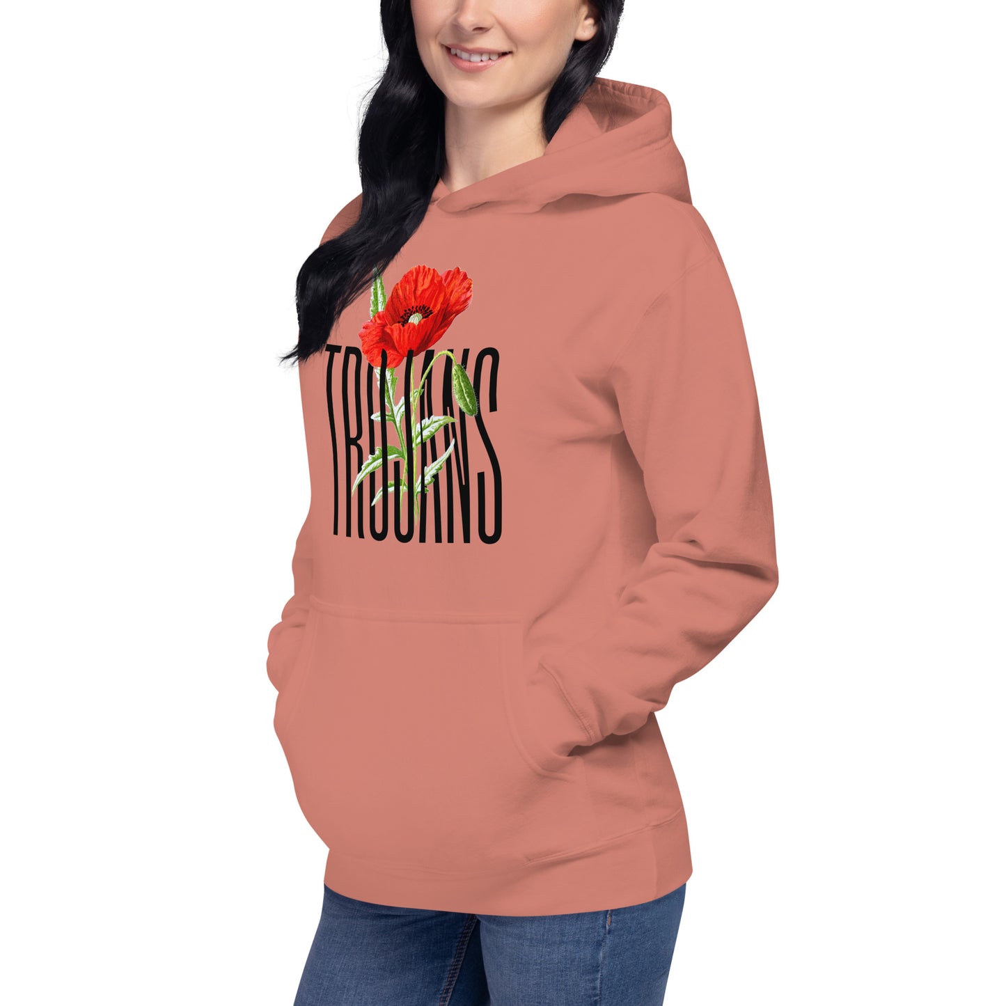 Coffee Trojan Women's Poppy Hoodie