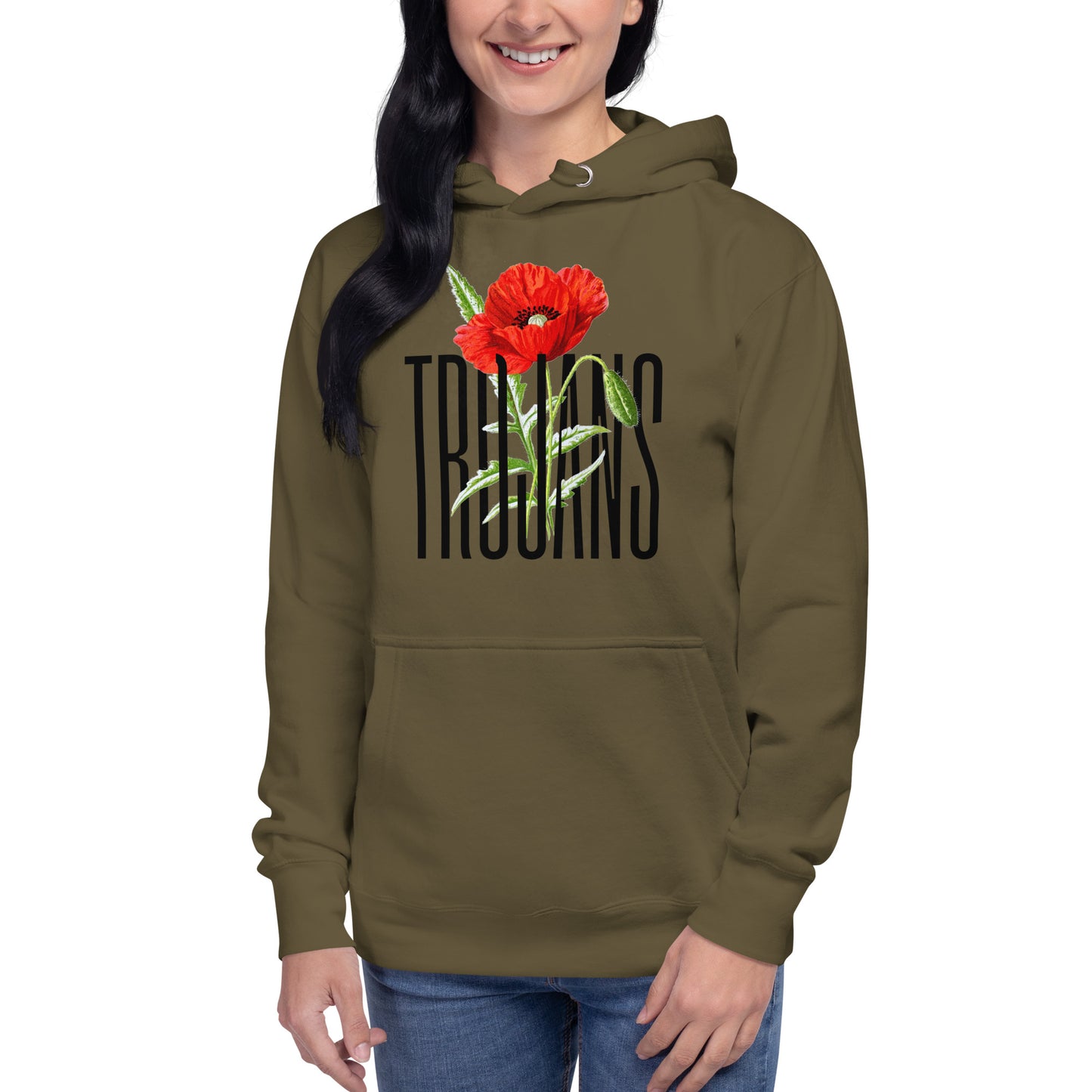 Coffee Trojan Women's Poppy Hoodie