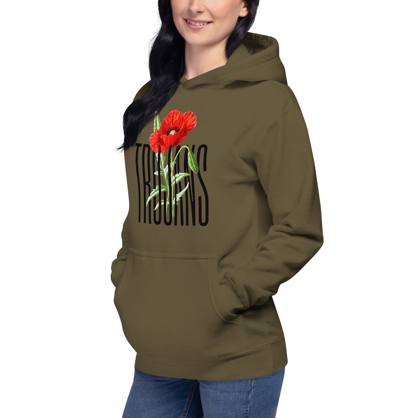 Coffee Trojan Women's Poppy Hoodie