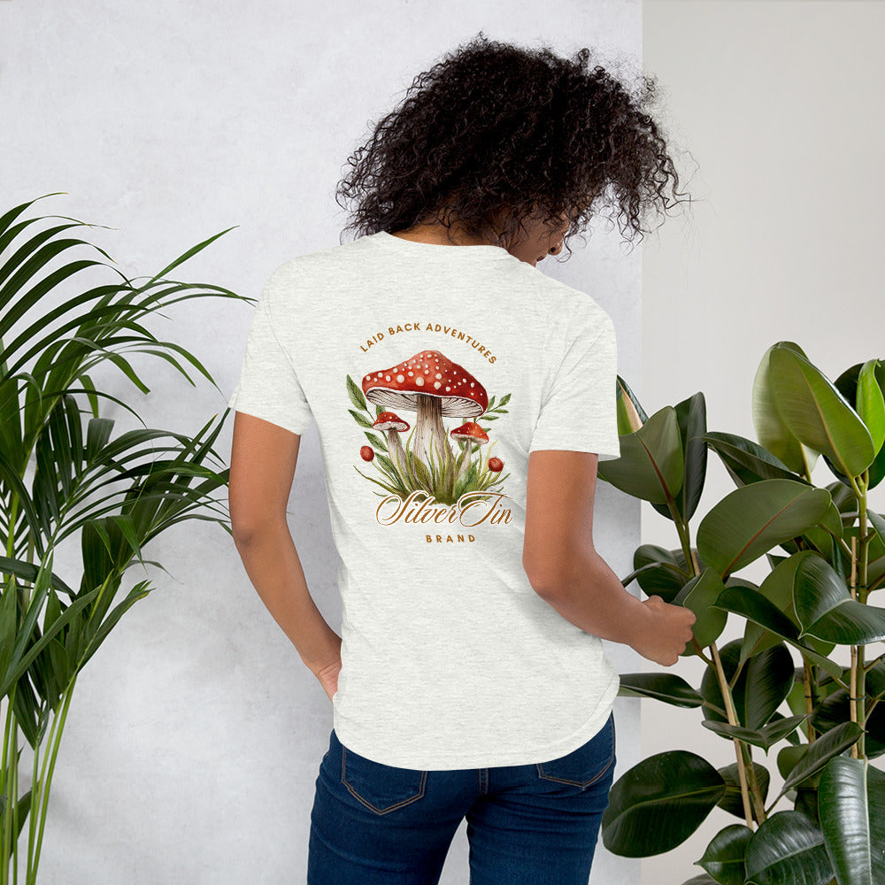 SilverTin Mushroom Laid Back Adventures Unisex Tee