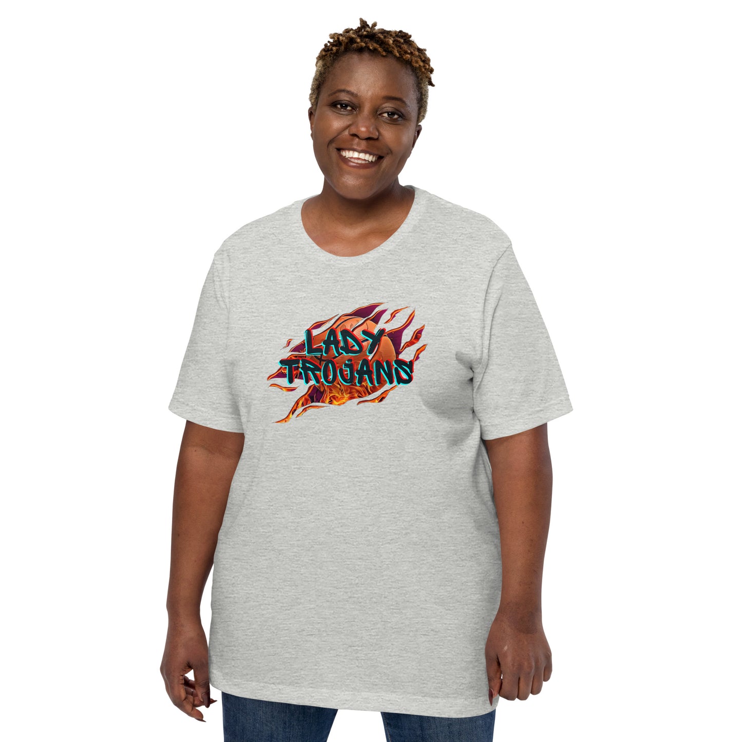 Lady Trojans Basketball Bella Canvas Unisex T-Shirt