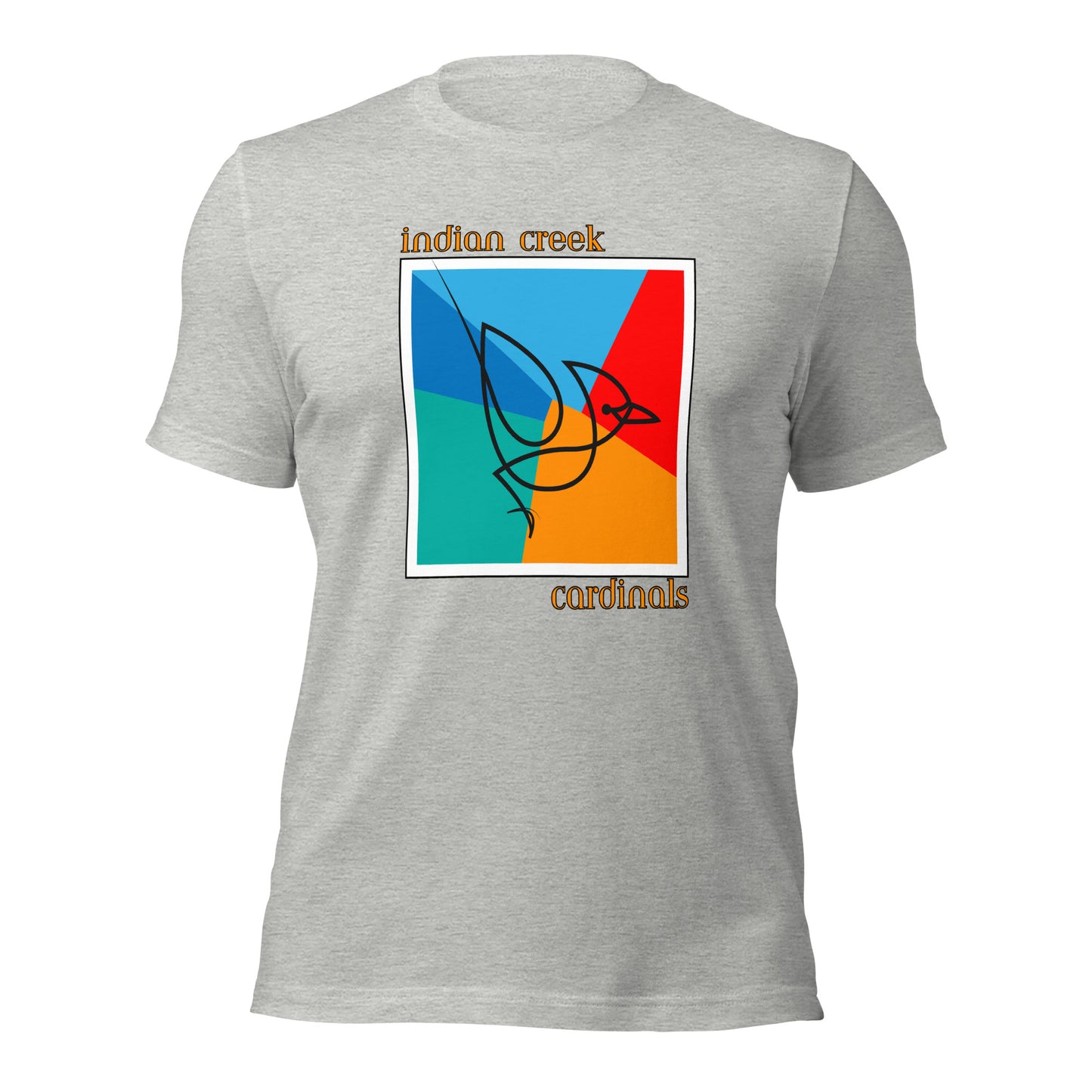 Indian Creek Cardinals Bella Canvas Unisex School T-Shirt