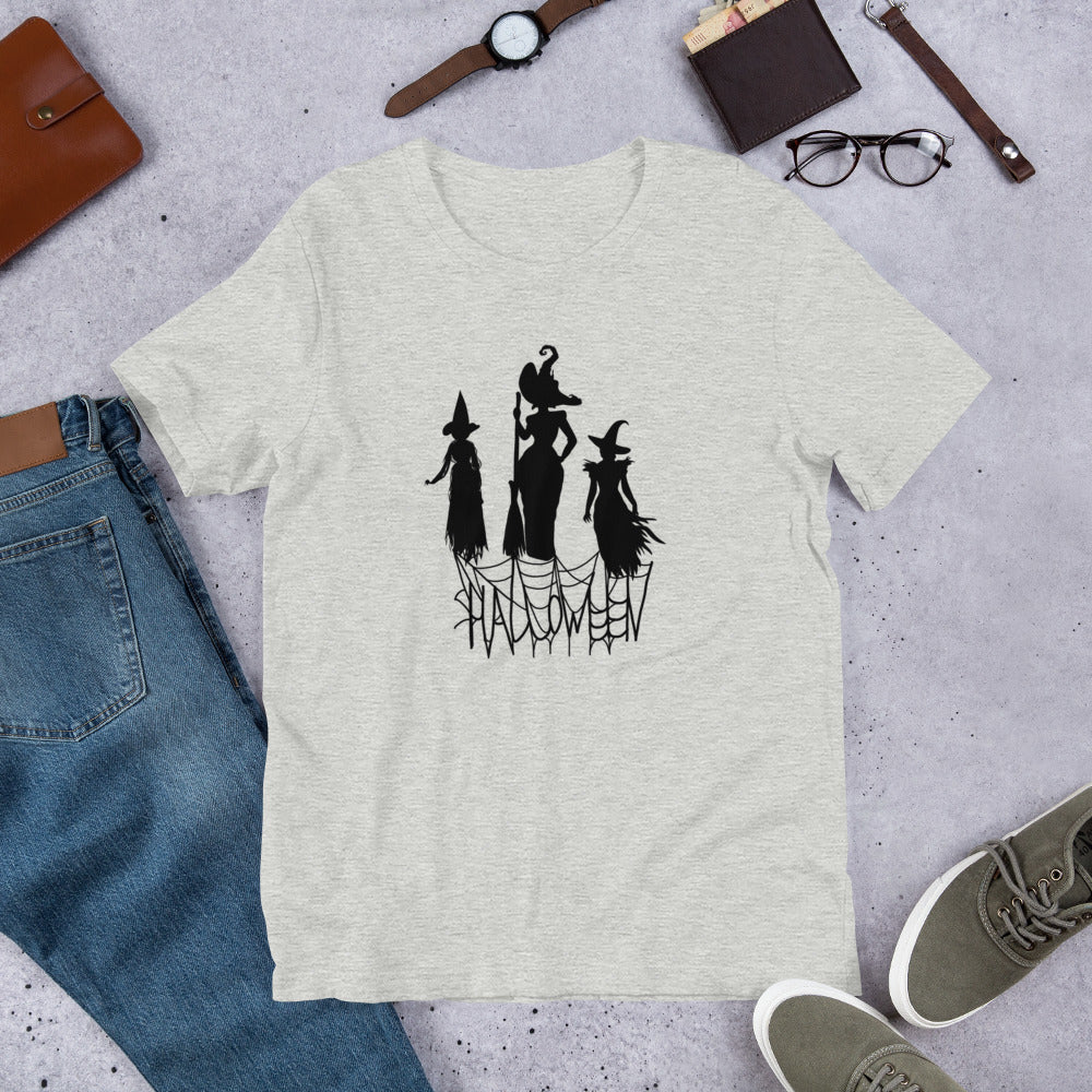 Halloween Three Witches Bella Canvas Unisex Tee