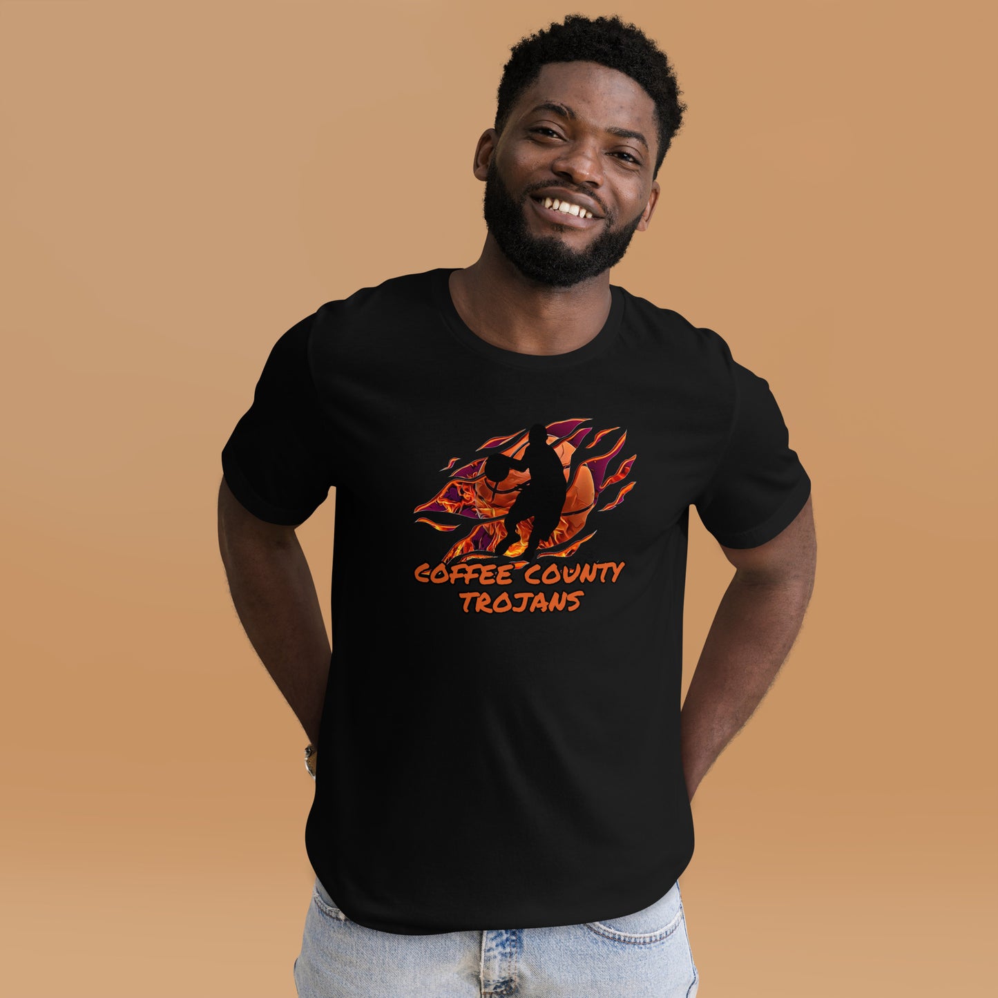 Coffee County Trojan Basketball Bella Canvas Unisex T-Shirt