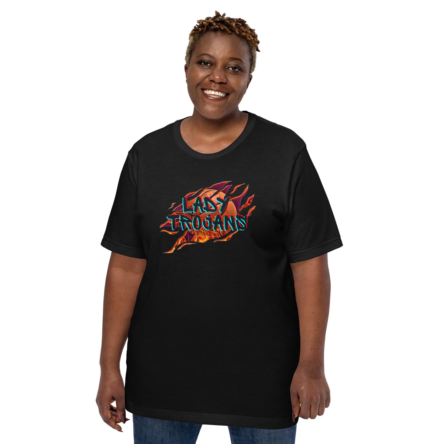 Lady Trojans Basketball Bella Canvas Unisex T-Shirt