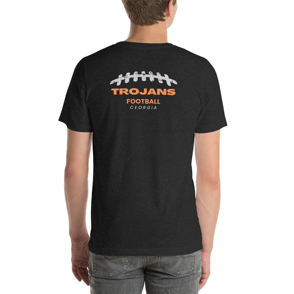 Coffee Trojan Football Bella Canvas Unisex T-Shirt