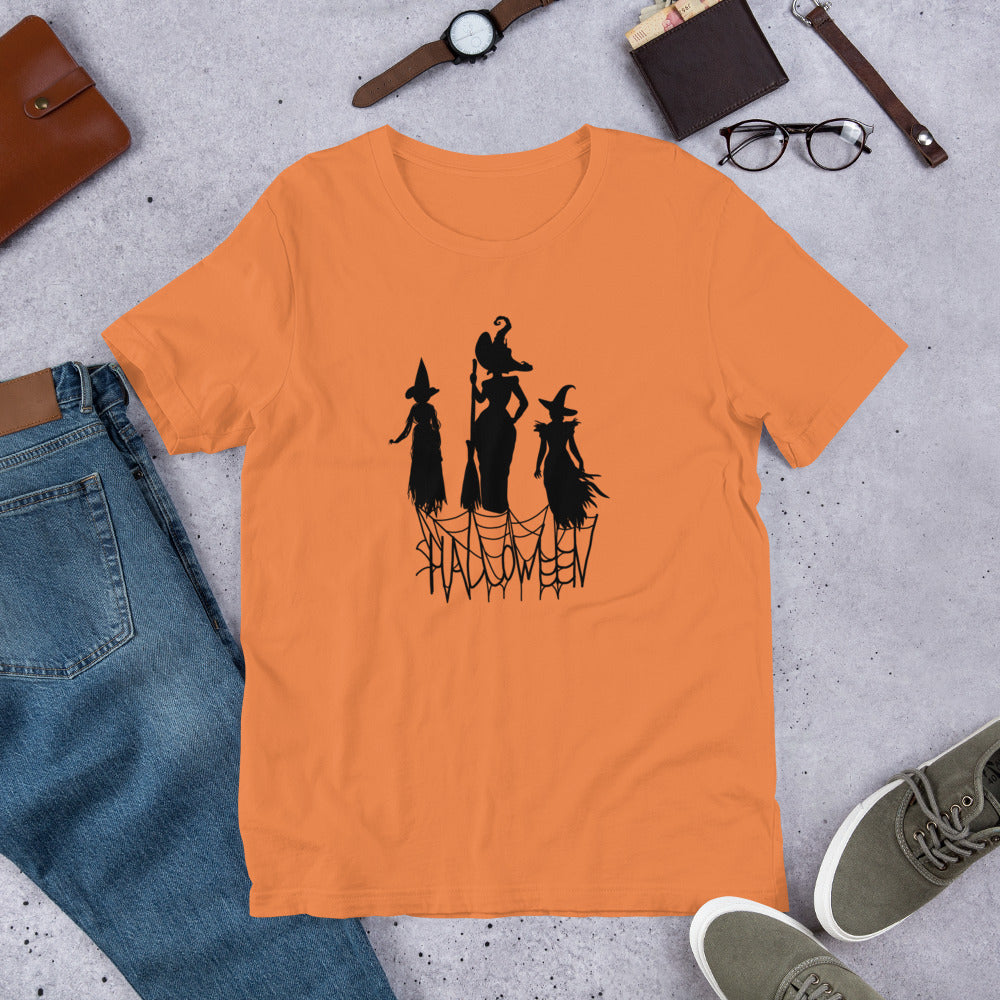 Halloween Three Witches Bella Canvas Unisex Tee