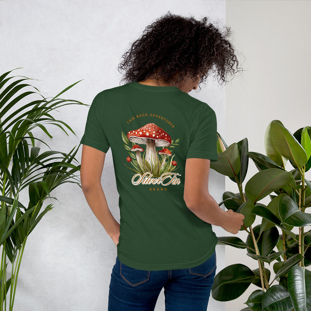 SilverTin Mushroom Laid Back Adventures Unisex Tee