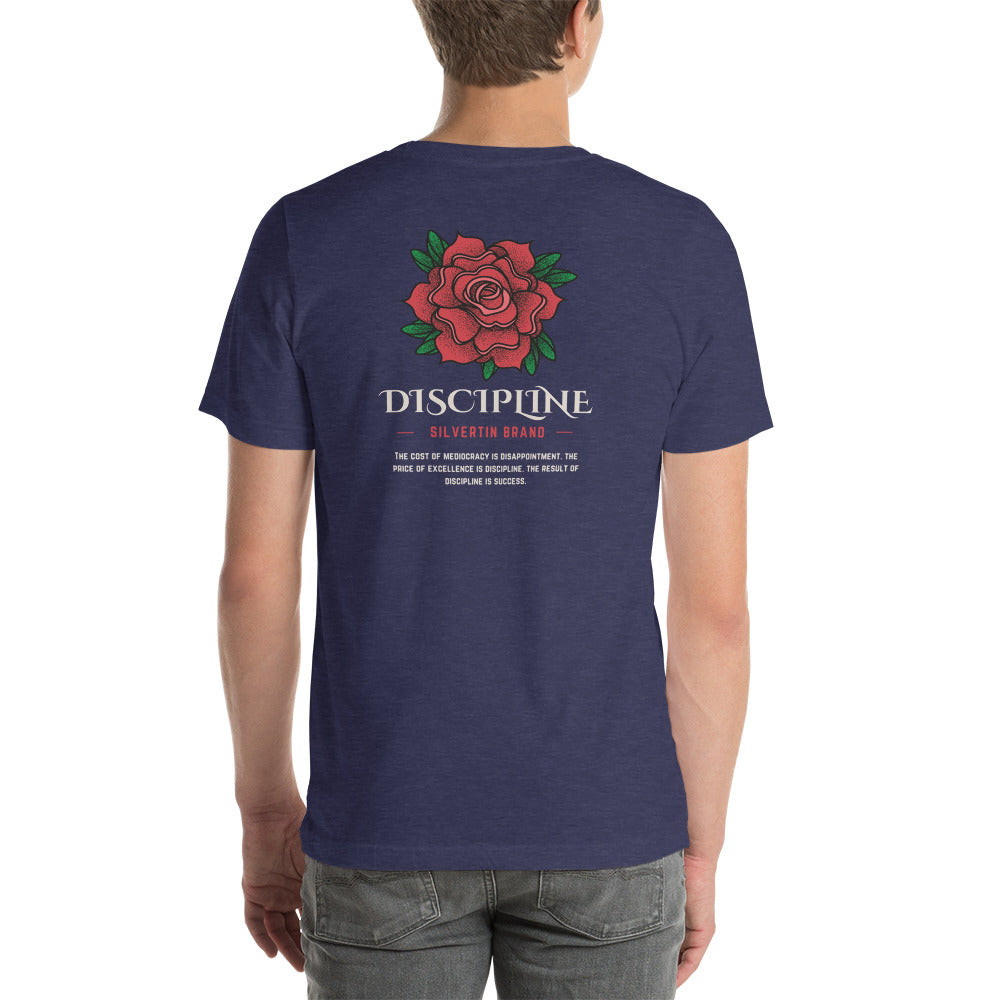 SilverTin Vintage Rose Discipline Mediocracy Success Gym T-Shirt