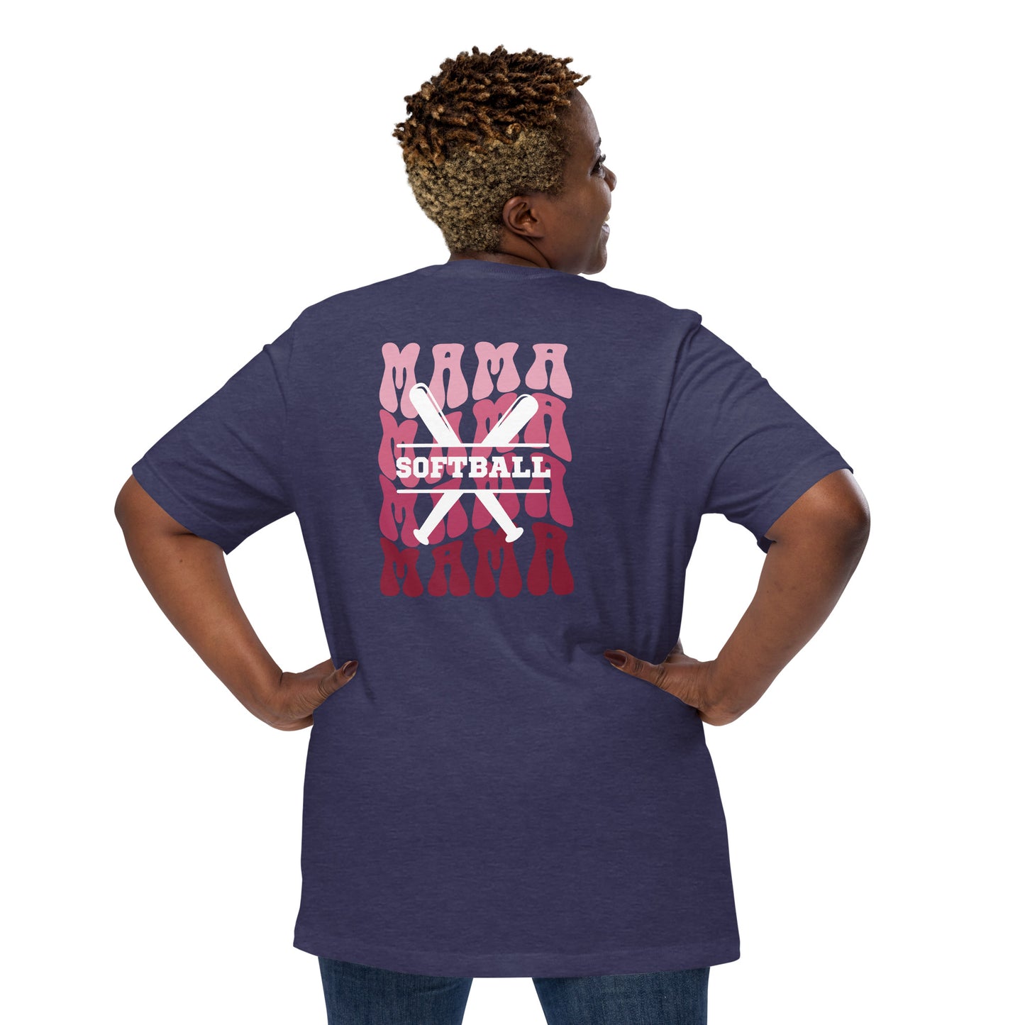 Softball Mama Softball Mom Bella Canvas T-Shirt