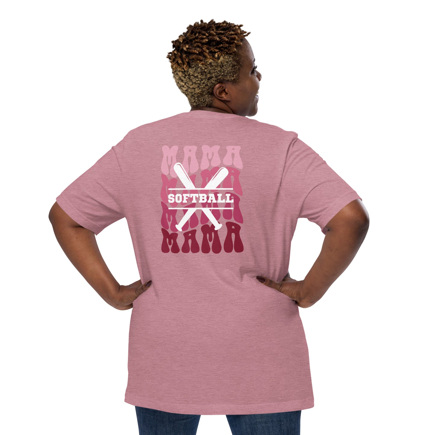 Softball Mama Softball Mom Bella Canvas T-Shirt