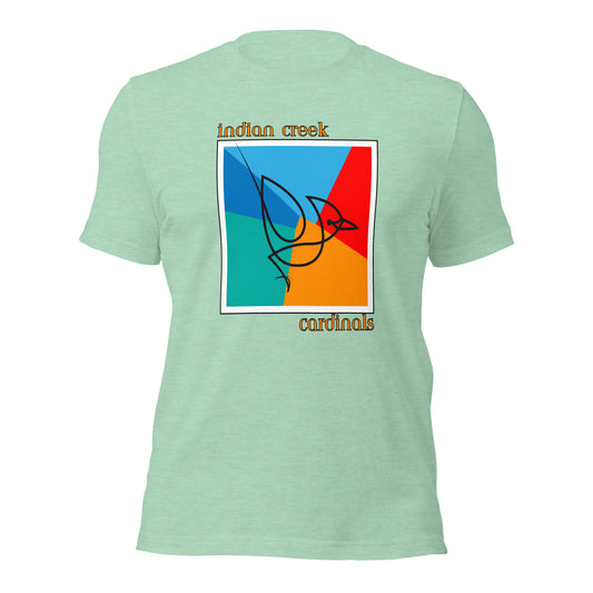 Indian Creek Cardinals Bella Canvas Unisex School T-Shirt