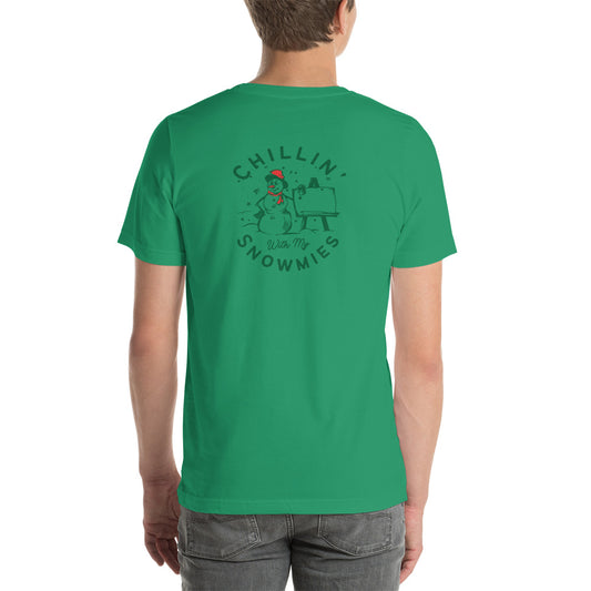 Christmas Chillin' Snowman Bella Canvas Unisex T-Shirt