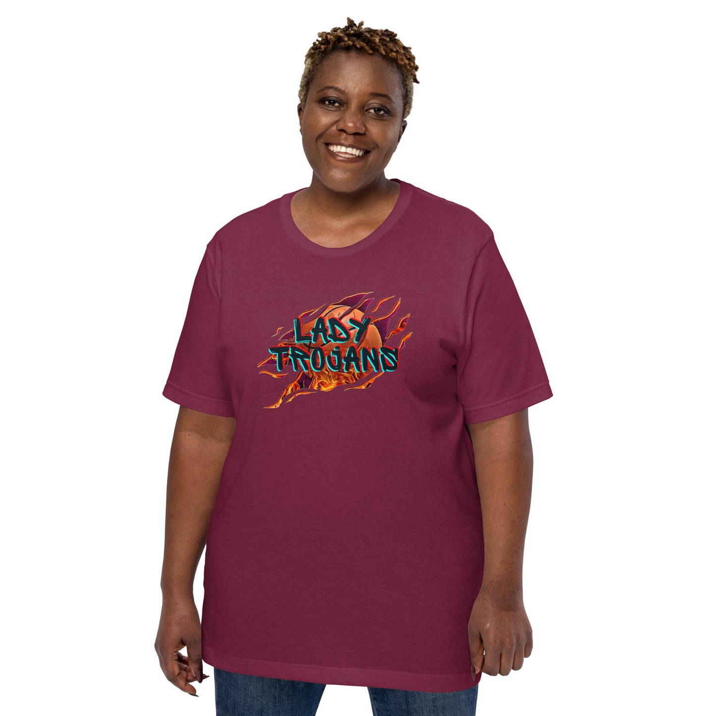 Lady Trojans Basketball Bella Canvas Unisex T-Shirt