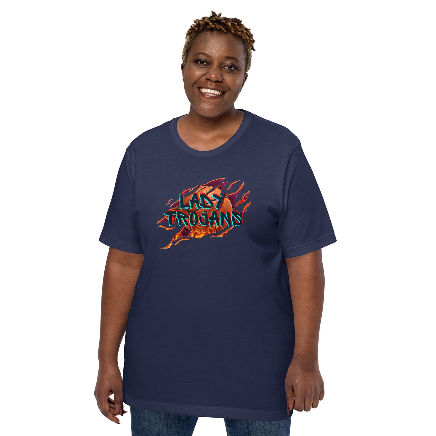 Lady Trojans Basketball Bella Canvas Unisex T-Shirt