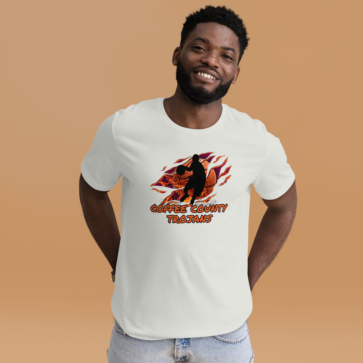 Coffee County Trojan Basketball Bella Canvas Unisex T-Shirt