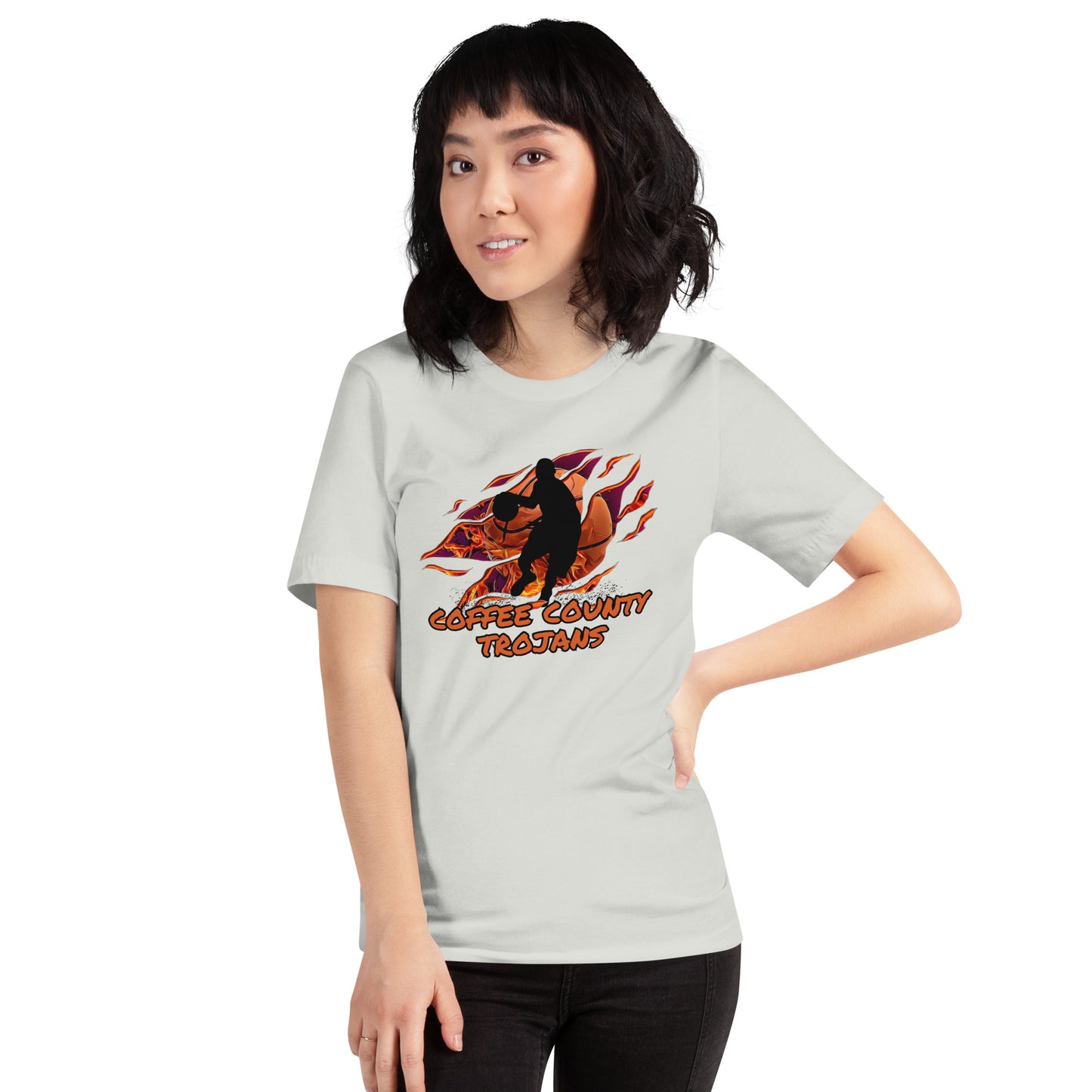 Coffee County Trojan Basketball Bella Canvas Unisex T-Shirt