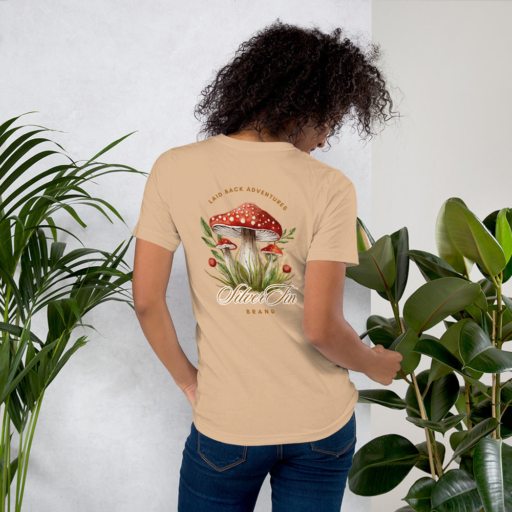 SilverTin Mushroom Laid Back Adventures Unisex Tee